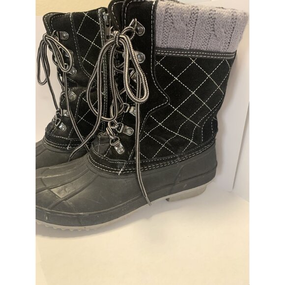 Khombu Davenport Winter Snow Boots Size 9 Leather - Picture 2 of 7